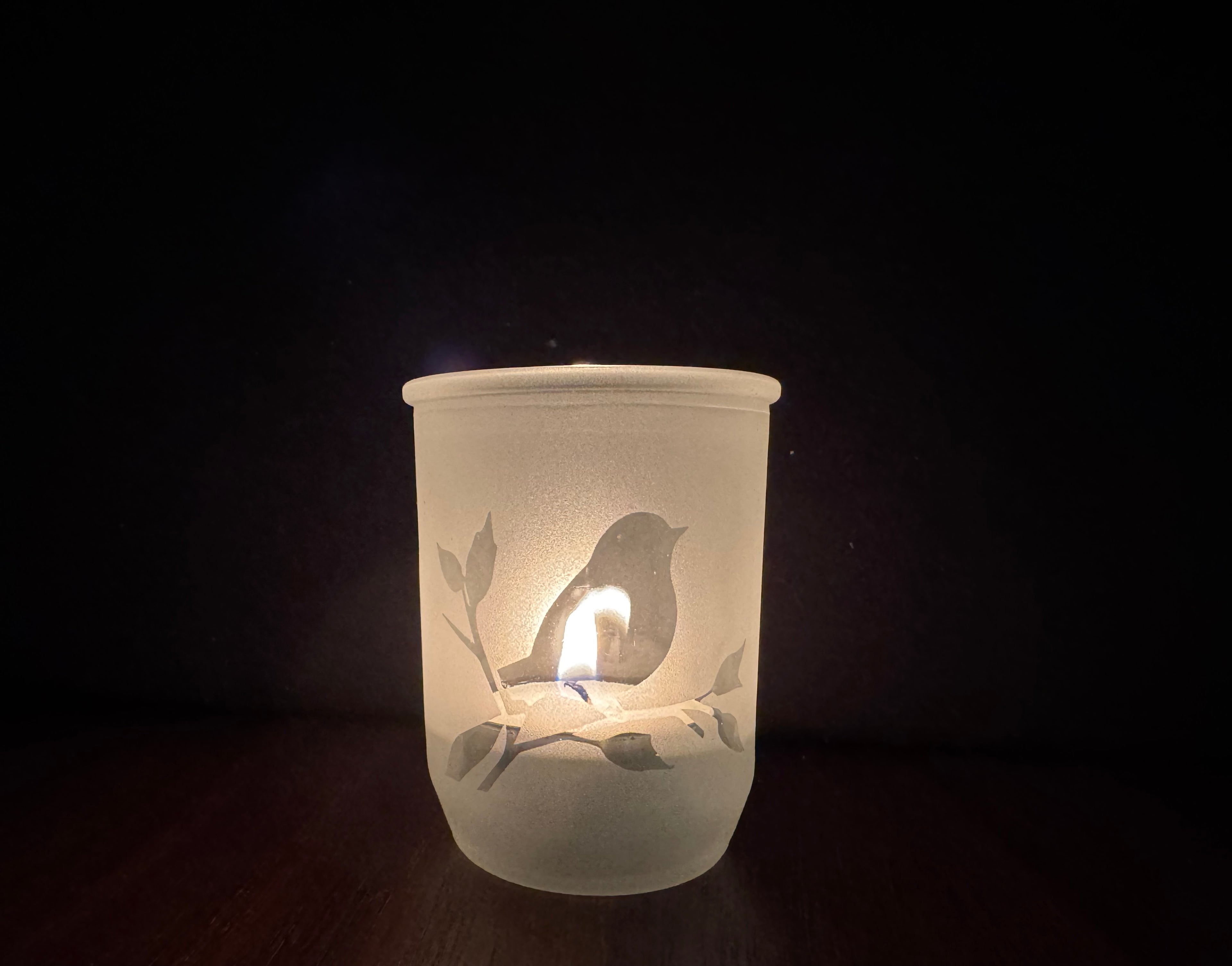 Windlicht Vogel