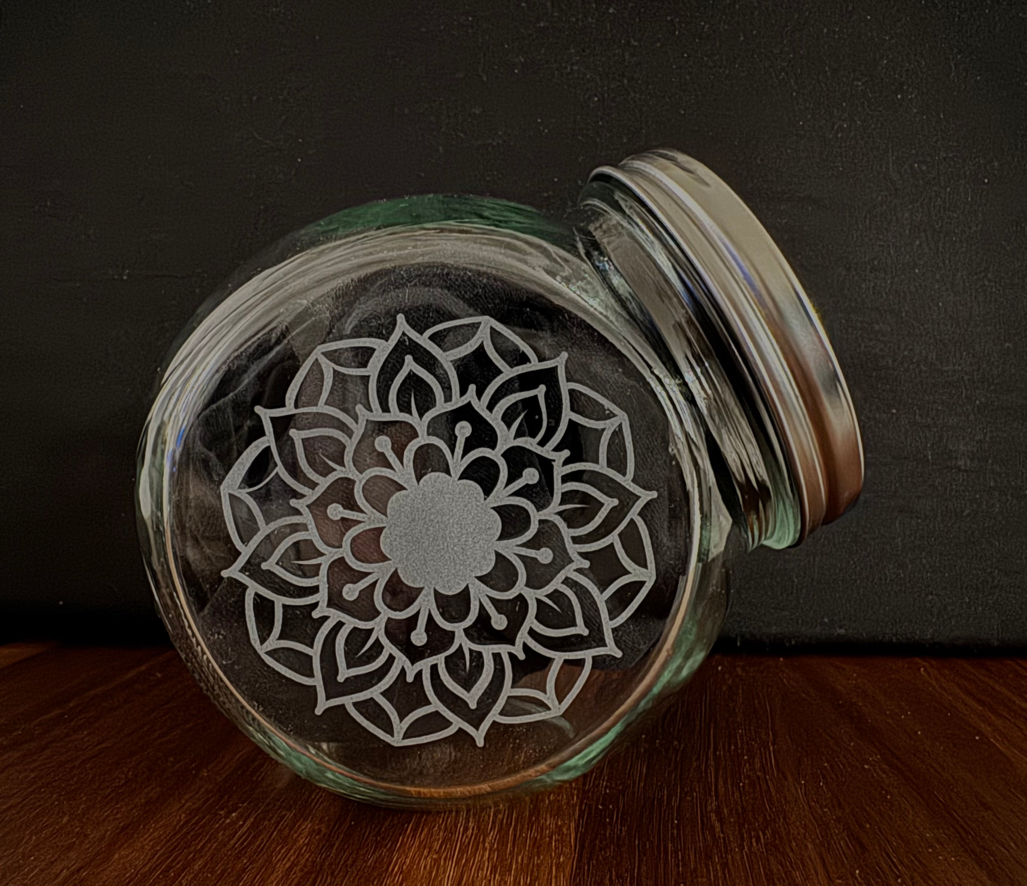 Aufbewahrungsglas Mandala